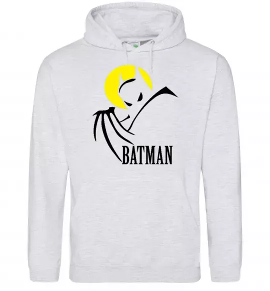 Чоловіча толстовка (худі) BATMAN MOON Сірий меланж фото
