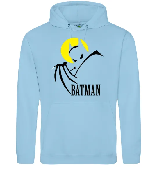 Чоловіча толстовка (худі) BATMAN MOON Блакитний фото