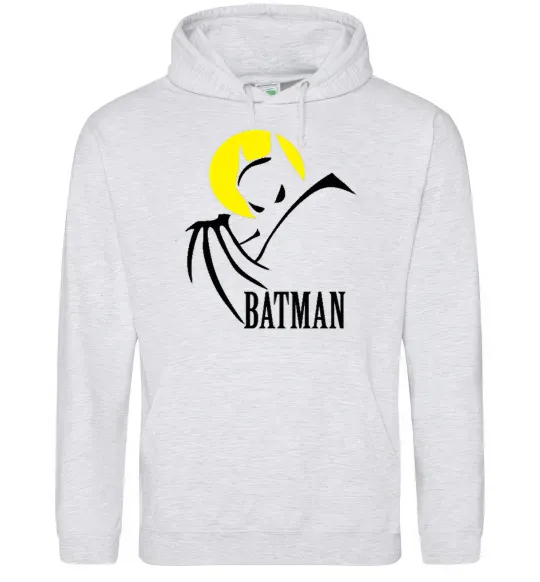 Жіноча толстовка (худі) BATMAN MOON Сірий меланж фото