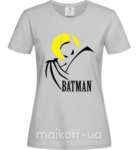 Женская футболка BATMAN MOON Серый фото