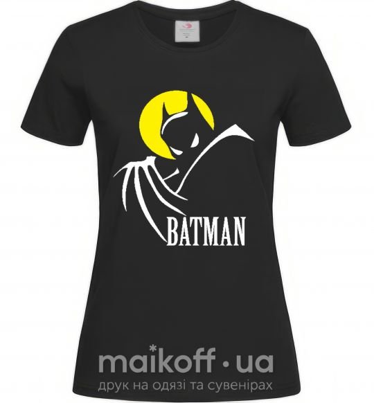 Жіноча футболка BATMAN MOON Чорний фото