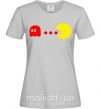 Женская футболка Pacman is chasing Серый фото