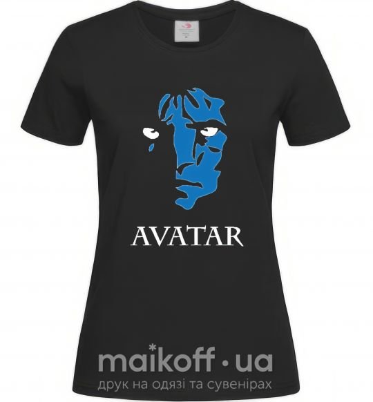 Жіноча футболка AVATAR Чорний фото