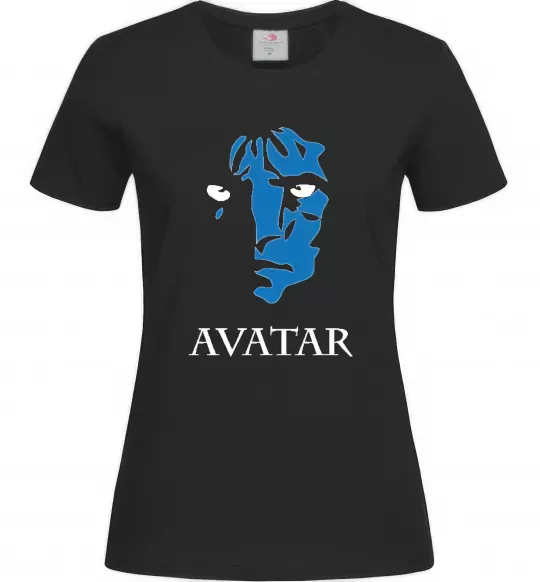Жіноча футболка AVATAR Чорний фото