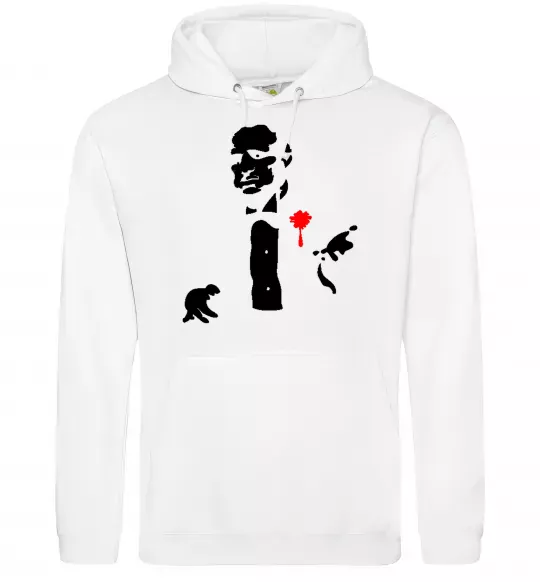 Мужская толстовка (худи) GOD FATHER Белый фото