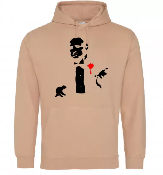 Мужская толстовка (худи) GOD FATHER Песочный фото