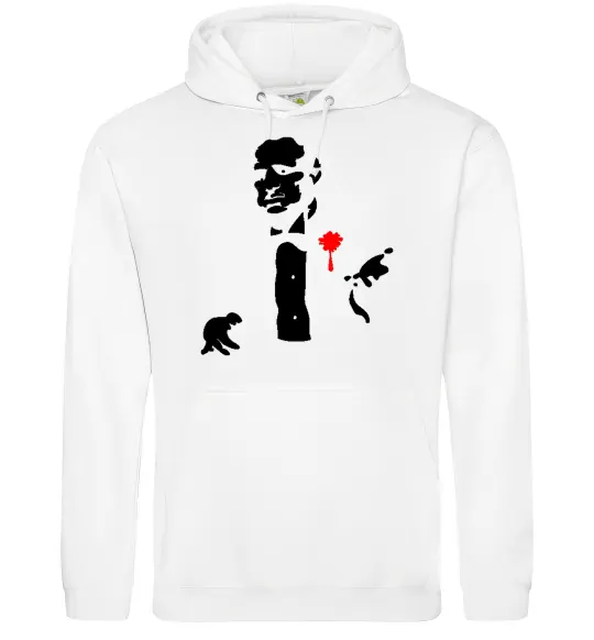 Женская толстовка (худи) GOD FATHER Белый фото