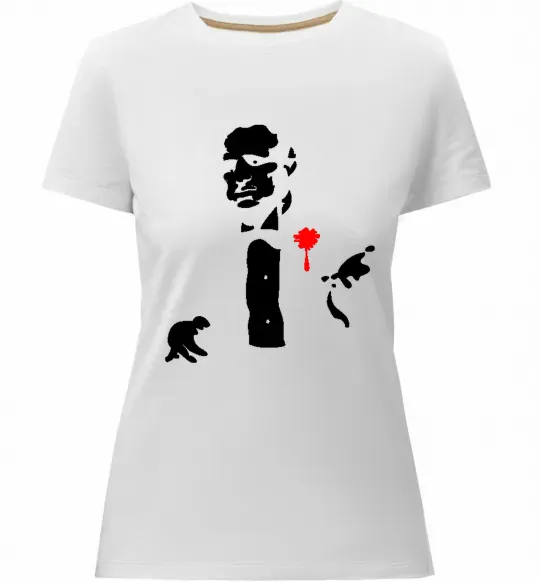 Женская премиум футболка GOD FATHER Белый фото