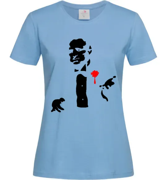 Жіноча футболка GOD FATHER Блакитний фото