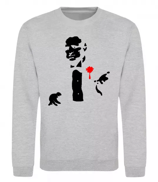 Світшот GOD FATHER Сірий меланж фото