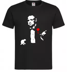 Мужская футболка GOD FATHER Черный фото