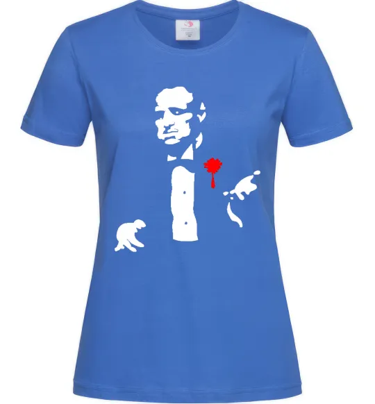 Жіноча футболка GOD FATHER Яскраво-синій фото