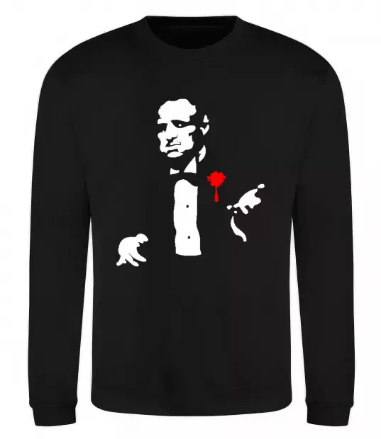 Світшот GOD FATHER Чорний фото