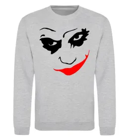 Свитшот JOKER Smile Серый меланж фото
