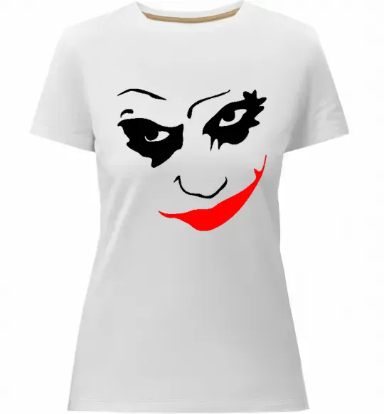 Жіноча преміум футболка JOKER Smile Білий фото