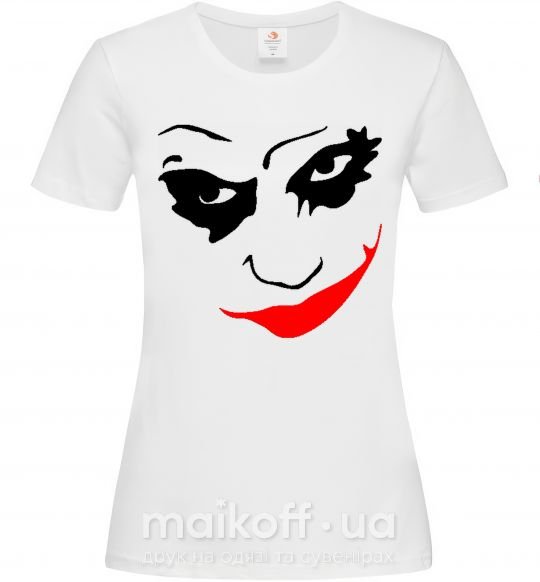 Женская футболка JOKER Smile Белый фото