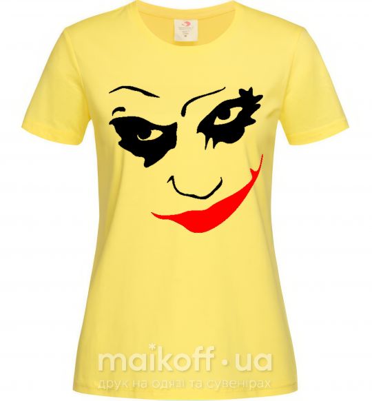 Женская футболка JOKER Smile Лимонный фото
