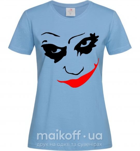 Женская футболка JOKER Smile Голубой фото