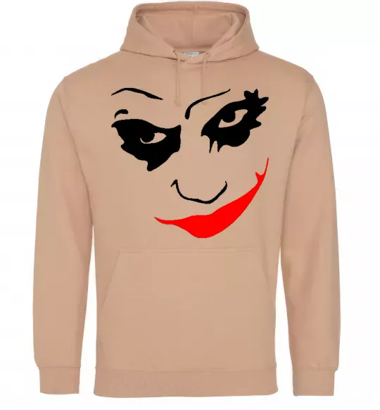 Мужская толстовка (худи) JOKER Smile Песочный фото