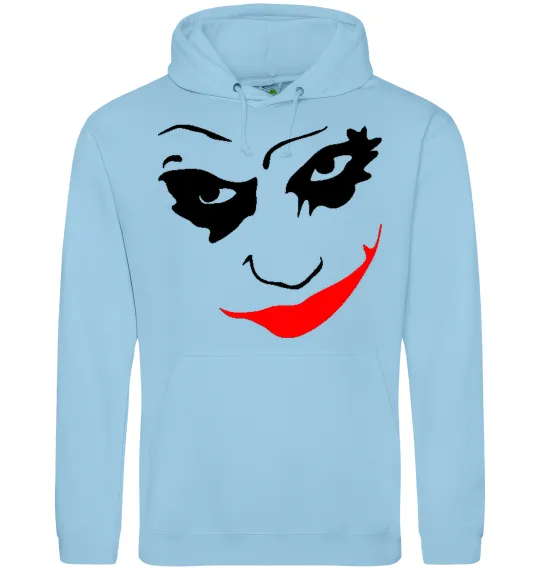 Мужская толстовка (худи) JOKER Smile Голубой фото