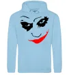 Мужская толстовка (худи) JOKER Smile Голубой фото