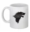 Чашка керамическая WINTER IS COMING... Белый фото