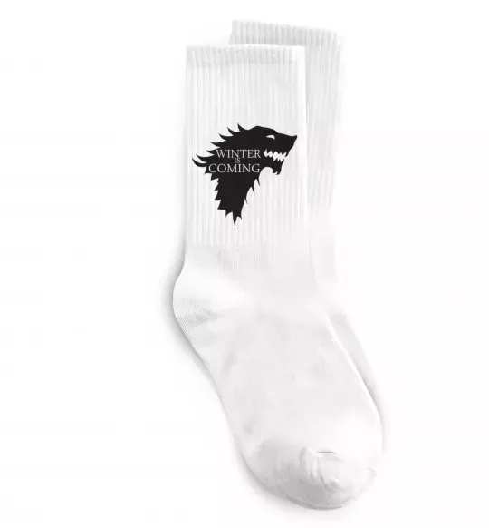 Носки WINTER IS COMING... Белый фото