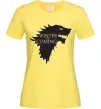 Жіноча футболка WINTER IS COMING... Лимонний фото