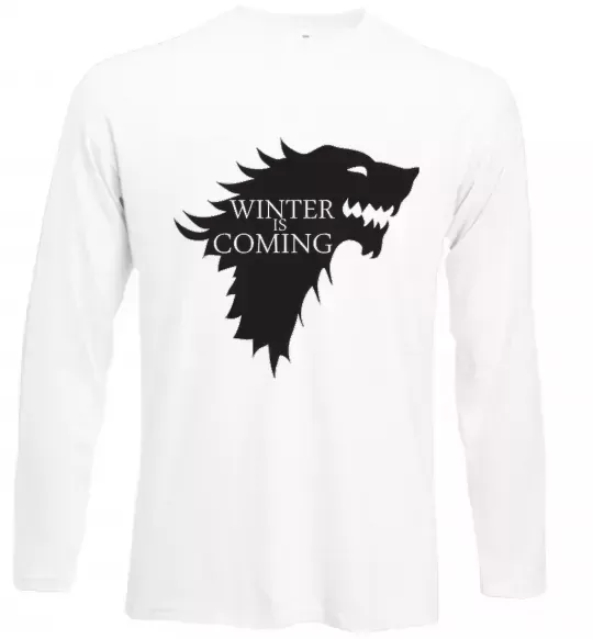 Лонгслив WINTER IS COMING... Белый фото