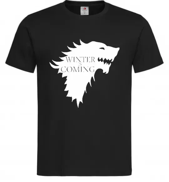 Мужская футболка WINTER IS COMING... Черный фото