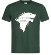 Мужская футболка WINTER IS COMING... Темно-зеленый фото