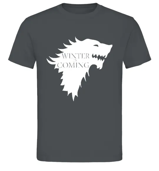 Мужская футболка WINTER IS COMING... Графит фото