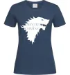 Жіноча футболка WINTER IS COMING... Темно-синій фото