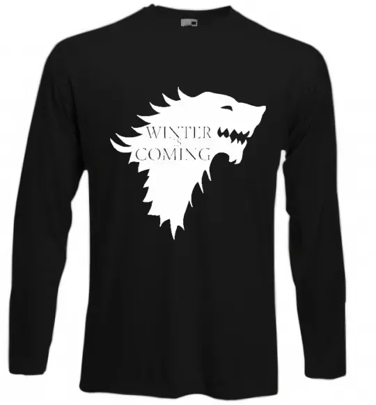 Лонгслив WINTER IS COMING... Черный фото