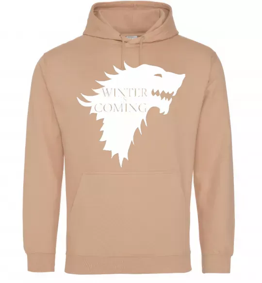 Женская толстовка (худи) WINTER IS COMING... Песочный фото