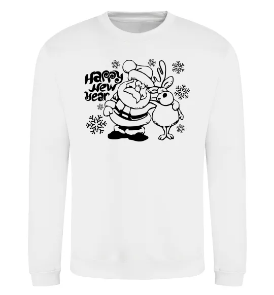 Світшот Happy New Year Білий фото