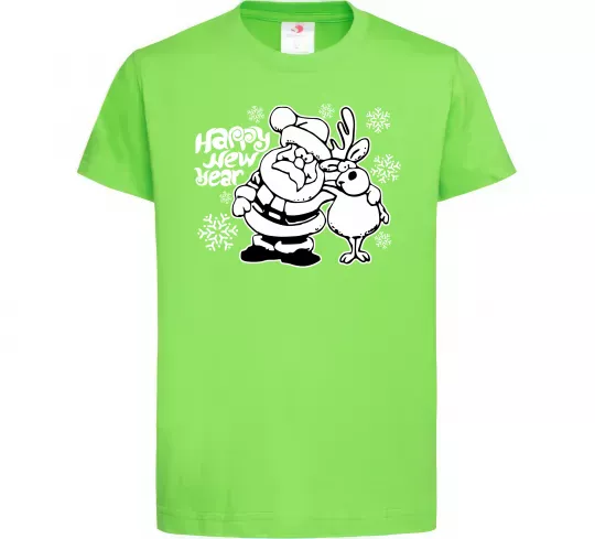 Детская футболка Happy New Year Лаймовый фото
