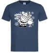 Чоловіча футболка Happy New Year Темно-синій фото