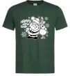 Чоловіча футболка Happy New Year Темно-зелений фото