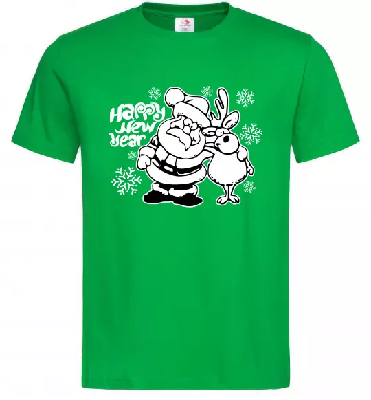 Чоловіча футболка Happy New Year Зелений фото