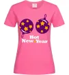 Женская футболка HOT NEW YEAR Ярко-розовый Женская футболка HOT NEW YEAR Ярко-розовый фото