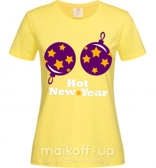 Женская футболка HOT NEW YEAR Лимонный фото