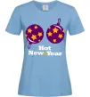 Женская футболка HOT NEW YEAR Голубой Женская футболка HOT NEW YEAR Голубой фото