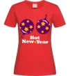Женская футболка HOT NEW YEAR Красный Женская футболка HOT NEW YEAR Красный фото