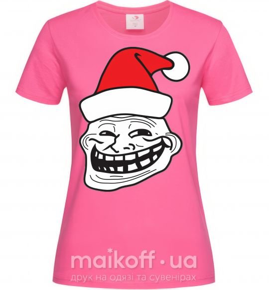 Женская футболка TROLL MOROZ Ярко-розовый фото