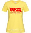 Жіноча футболка NEW YEAR COMING SOON Лимонний фото