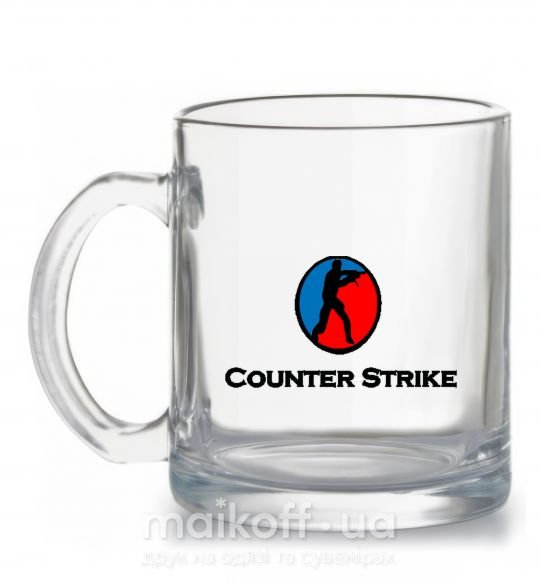 Чашка скляна COUNTER STRIKE Прозорий фото