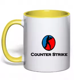 Чашка с цветной ручкой