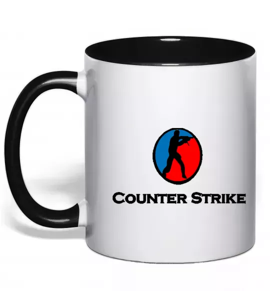 Чашка с цветной ручкой COUNTER STRIKE Черный фото