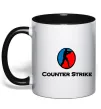Чашка с цветной ручкой COUNTER STRIKE Черный фото